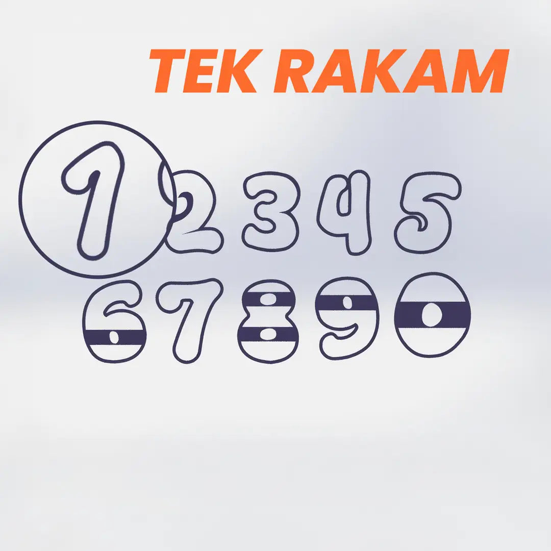 Pofuduk Rakamlar (TEK RAKAM) Kesici