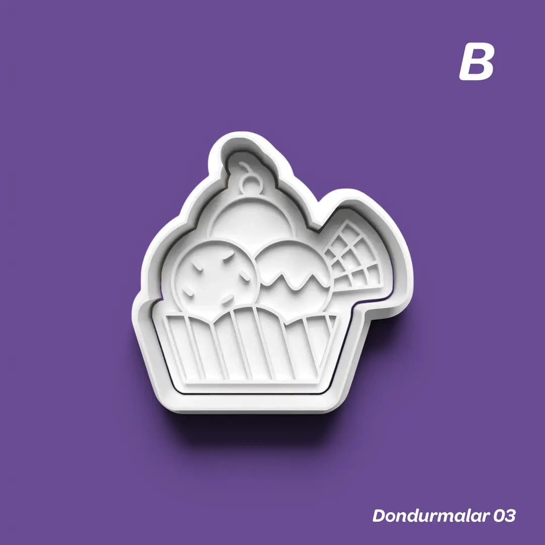 Dondurmalar 03 - Kurabiye Kalıbı Damga ve Kesici Set