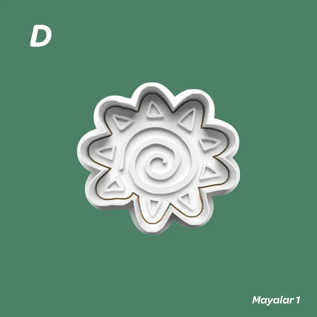 Mayalar 1 - Kurabiye Kalıbı Damga ve Kesici Set