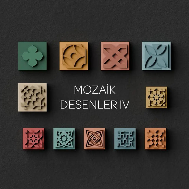 Mozaik Desenler IV - Mühür ve Kesici Set