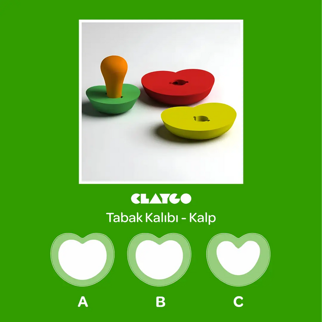 Tabak Kalıbı - Kalp