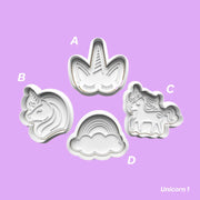Unicorn 1 - Kurabiye Kalıbı Damga ve Kesici Set