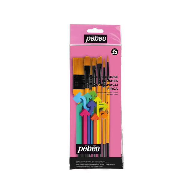 Pebeo 6'lı Karışık Fırça Seti SET 22