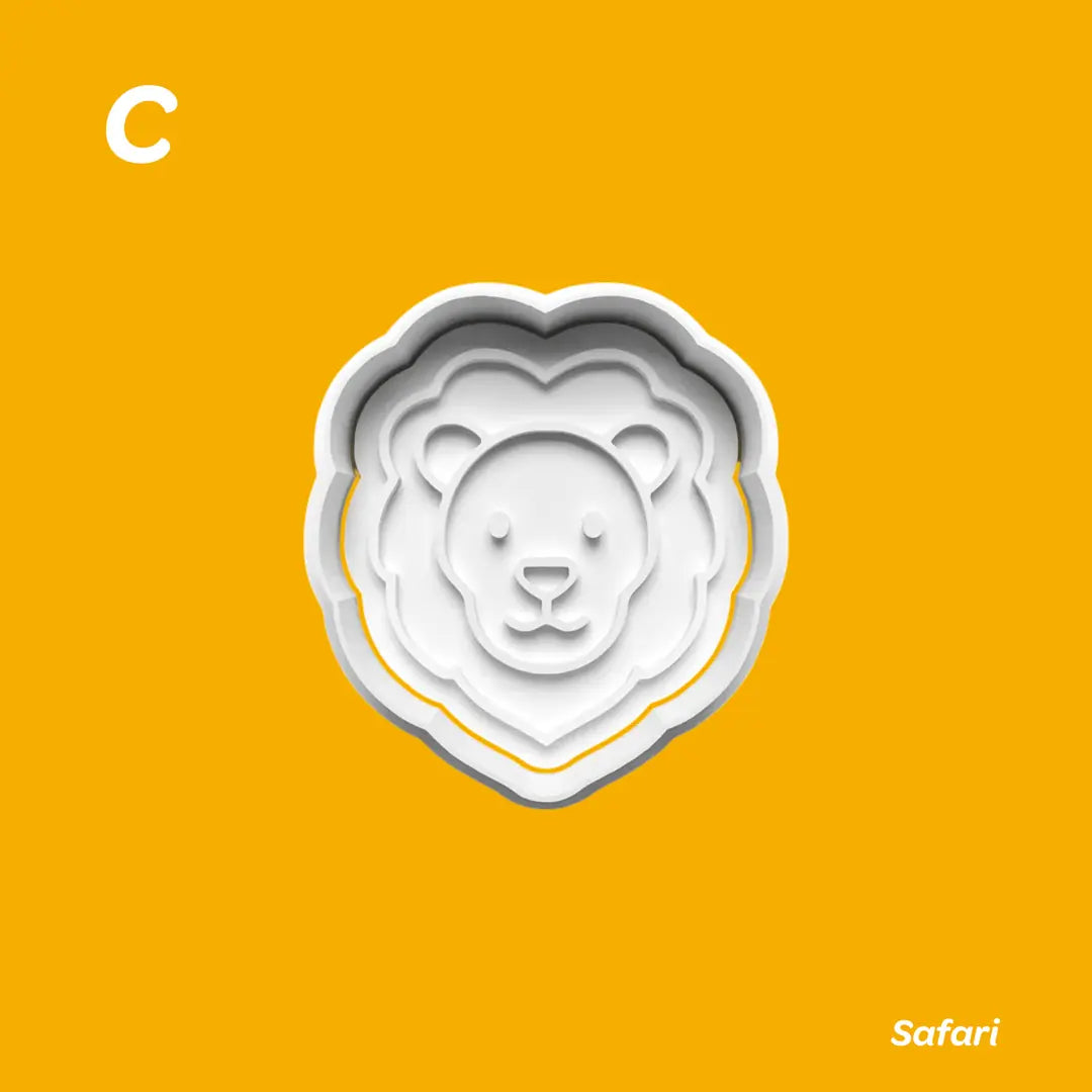 Safari - Kurabiye Kalıbı Damga ve Kesici Set