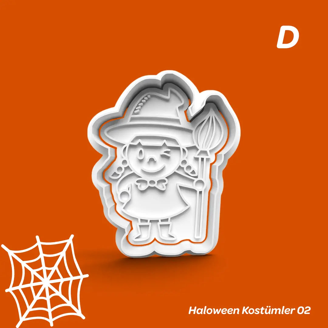 Halloween Kostümler 02 - Kurabiye Kalıbı Damga ve Kesici Set