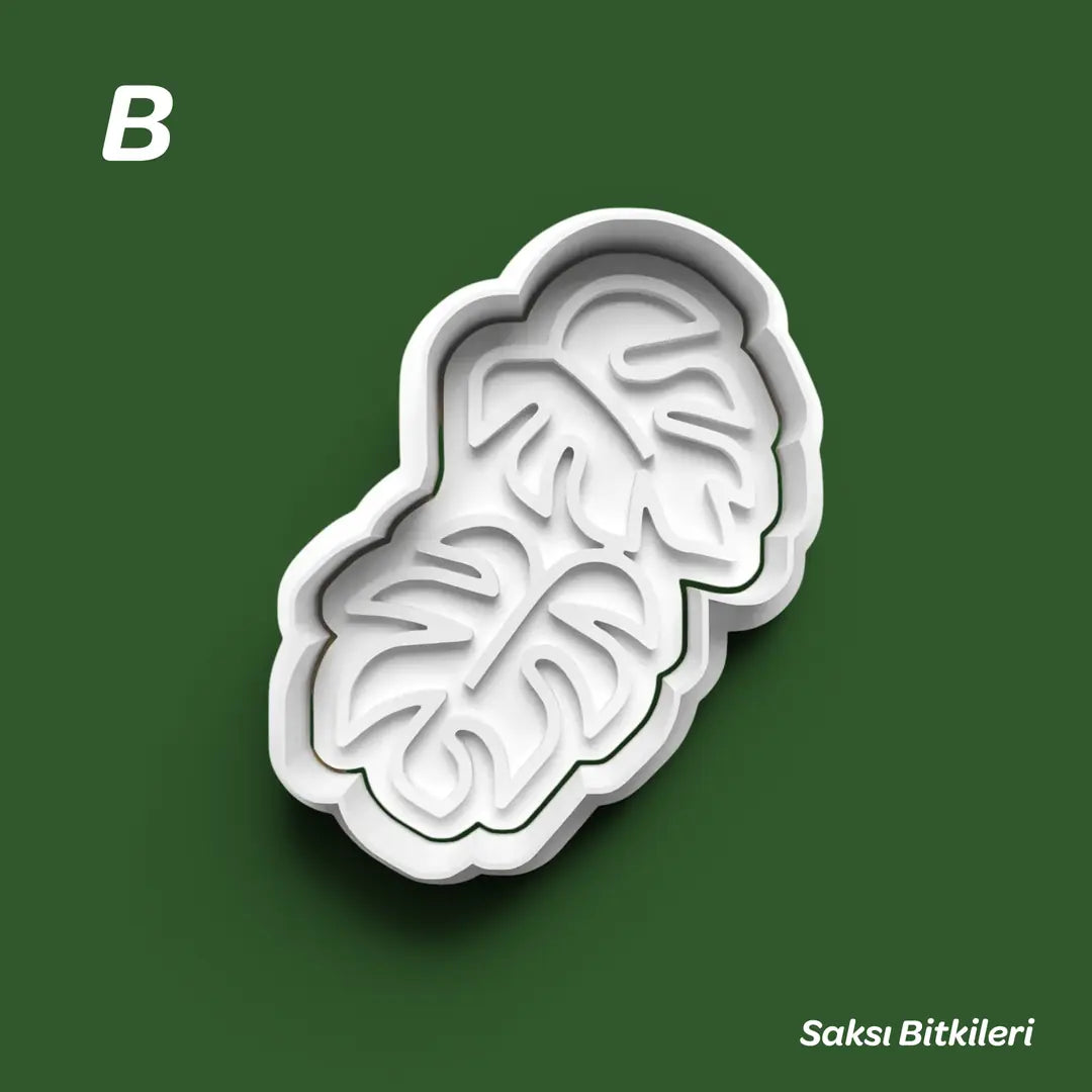Saksı Bitkileri - Kurabiye Kalıbı Damga ve Kesici Set