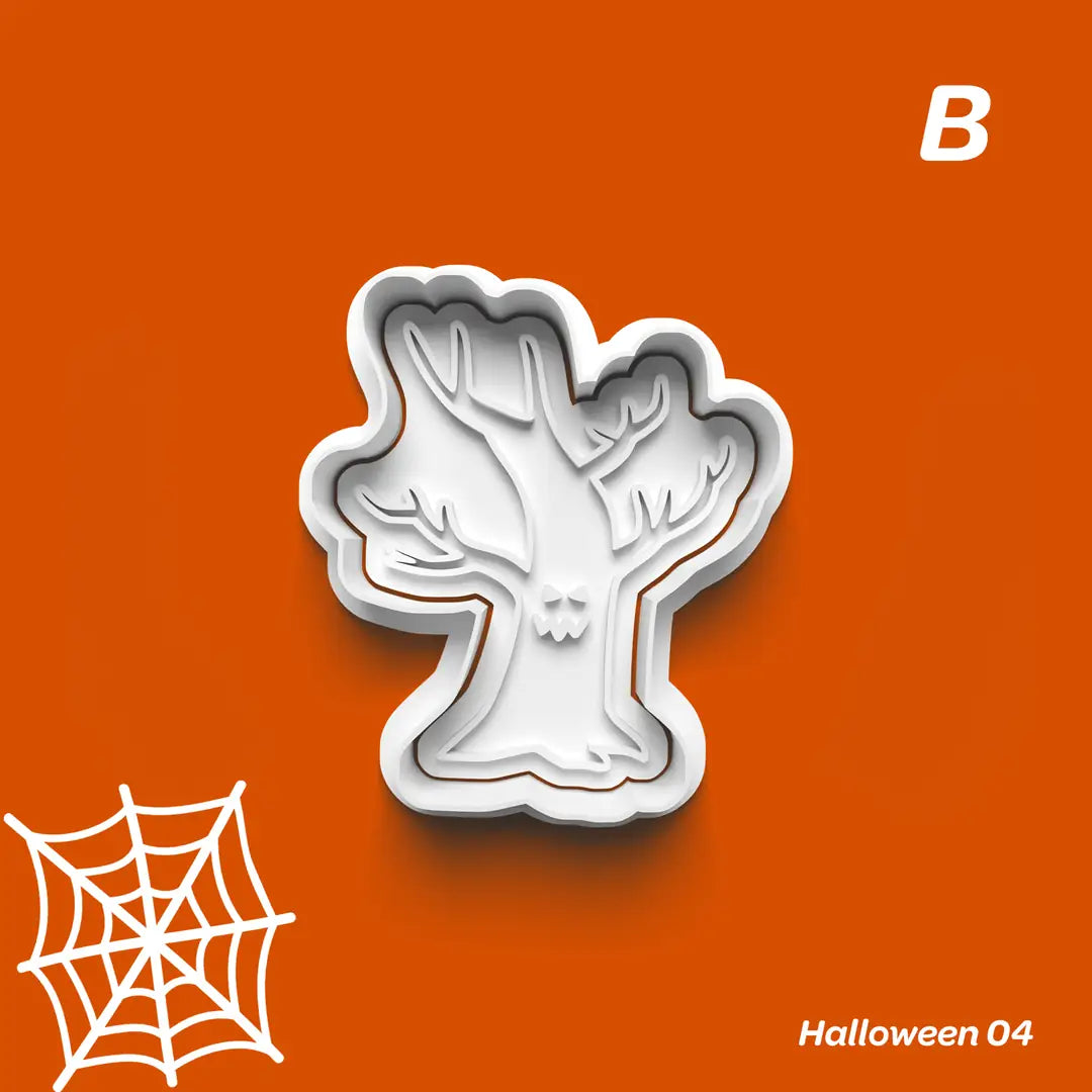 Halloween 04 - Kurabiye Kalıbı Damga ve Kesici Set