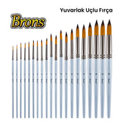Brons Yuvarlak Uçlu Fırça