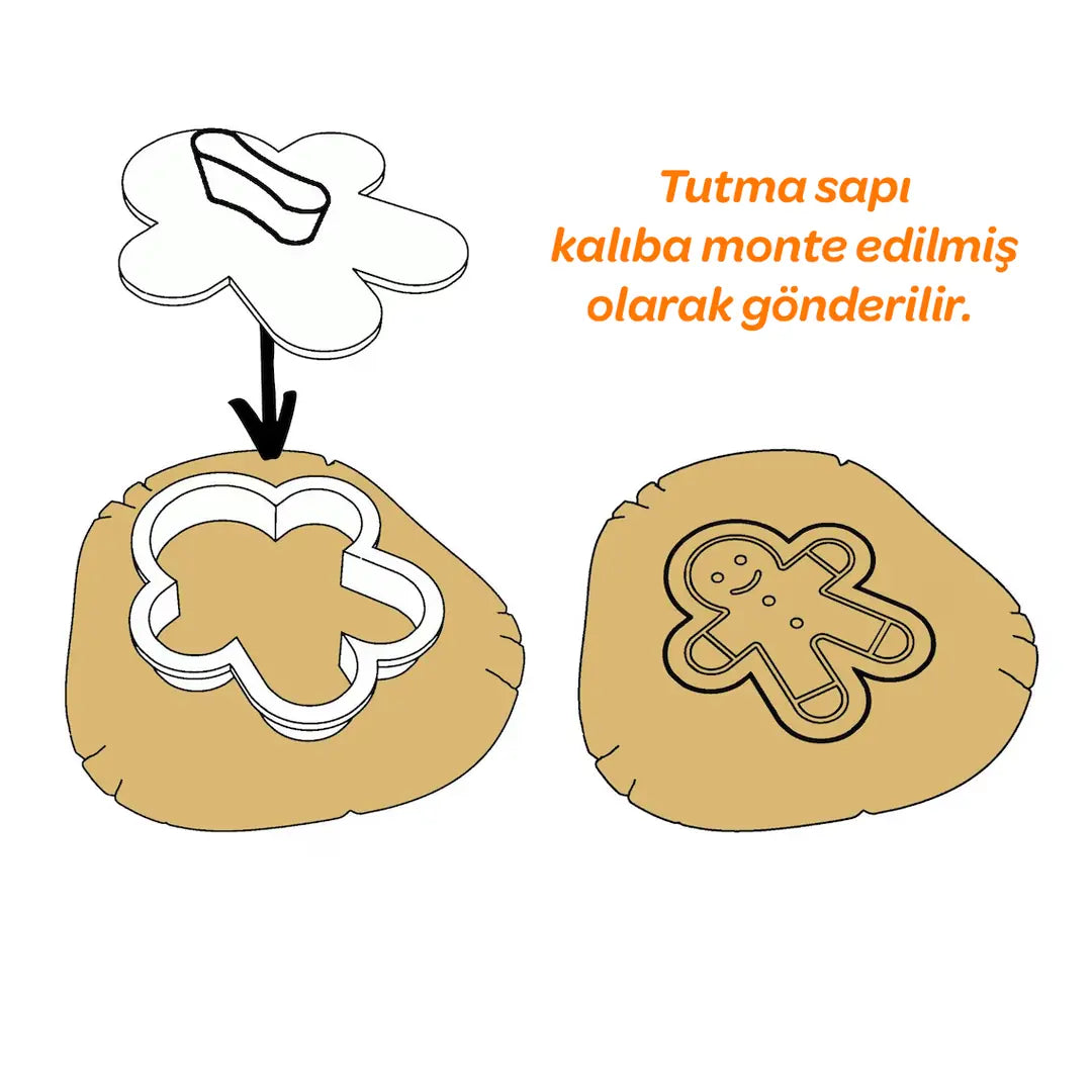 Doğum Günü Serisi Kurabiye Kalıbı Damga ve Kesici Seti