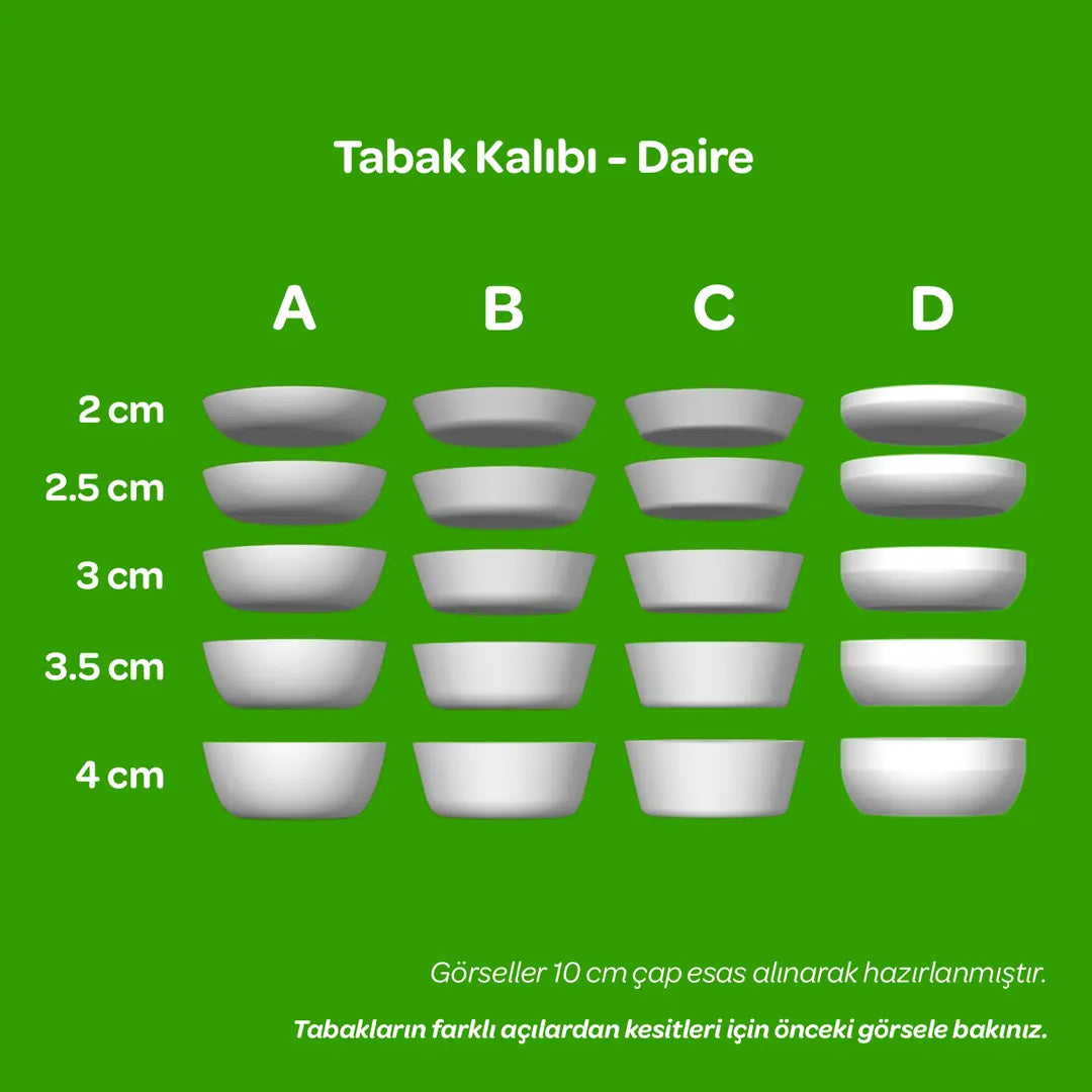 Tabak Kalıbı - Daire