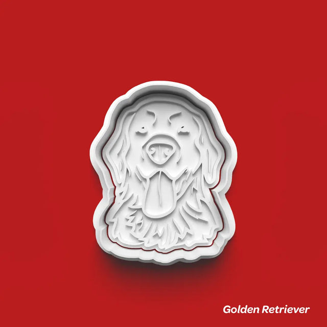 Golden Retriever - Köpek Cinsleri Serisi Kurabiye Kalıbı Damga ve Kesici Set