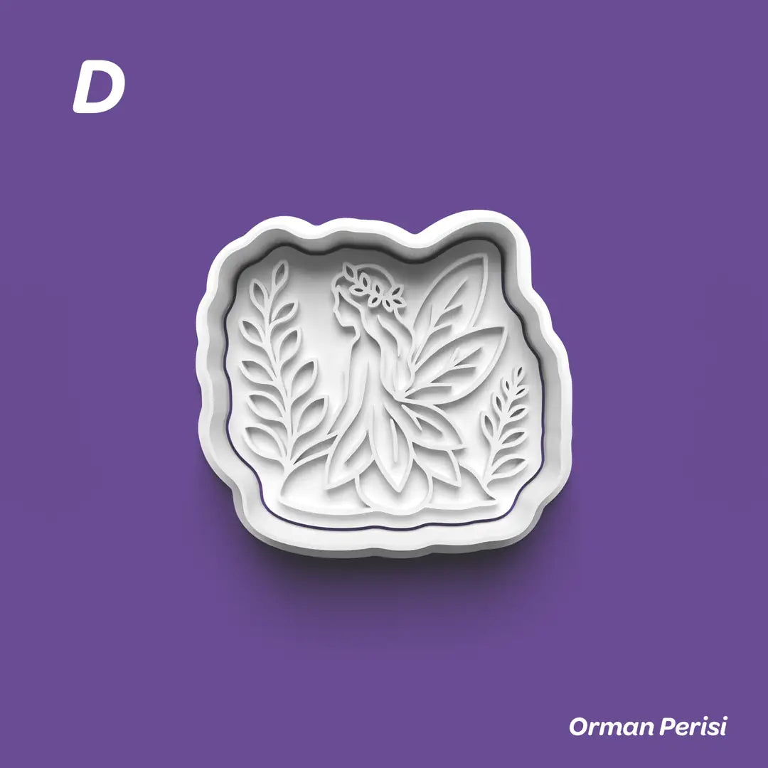 Orman Perisi - Kurabiye Kalıbı Damga ve Kesici Set