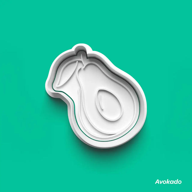 Avokado - Kurabiye Kalıbı Damga ve Kesici