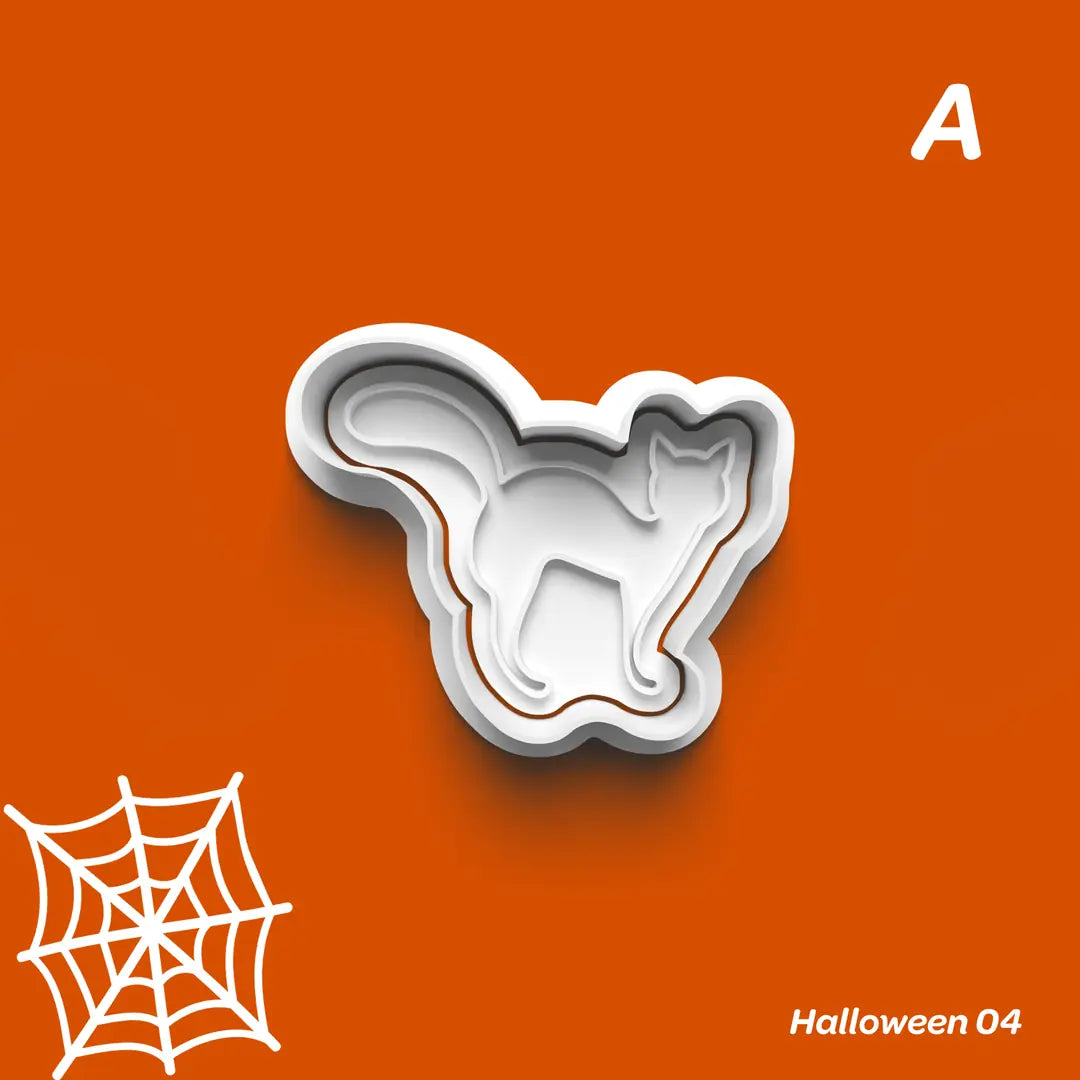 Halloween 04 - Kurabiye Kalıbı Damga ve Kesici Set