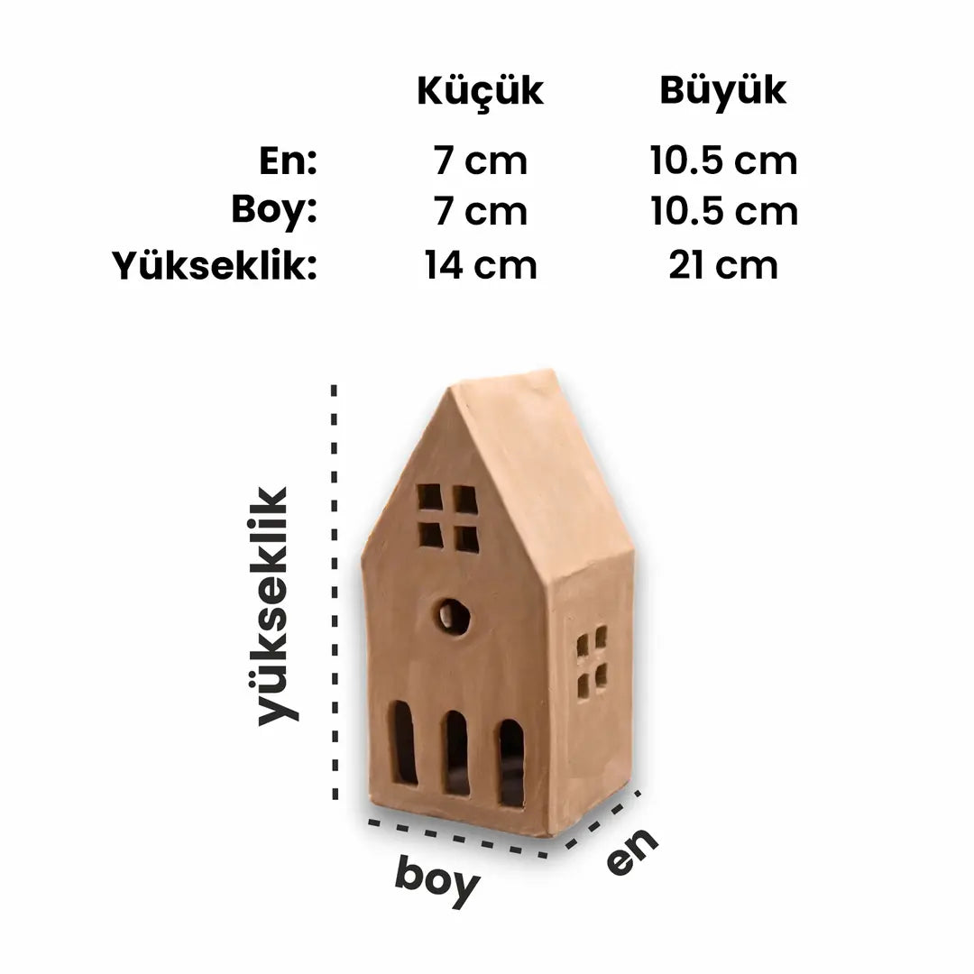 Minyatür Ev 04 Tealight Mumluk Kesici Şablon Seti