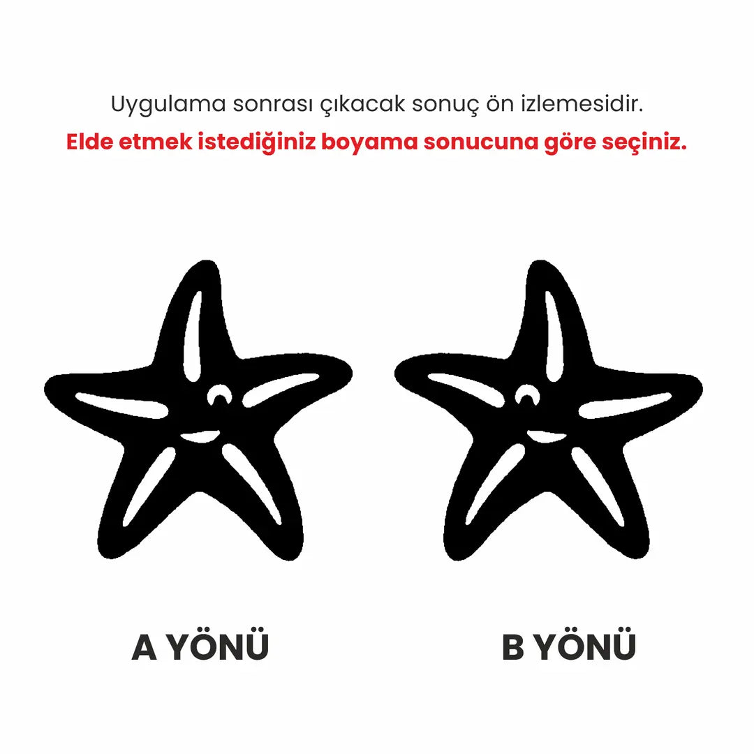 Deniz Yıldızı 01 Sünger Damga - Seramik Sır Altı Mührü