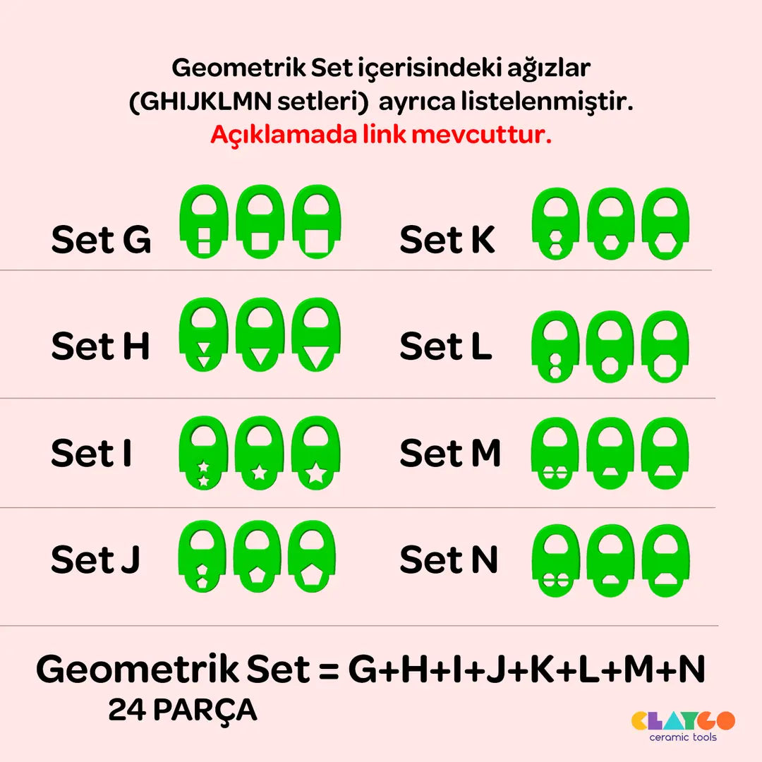 Masaüstü Çamur Pres Seti (All-in-one)