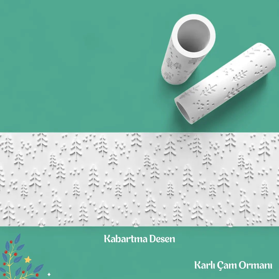 Karlı Çam Ormanı - Doku Rulosu