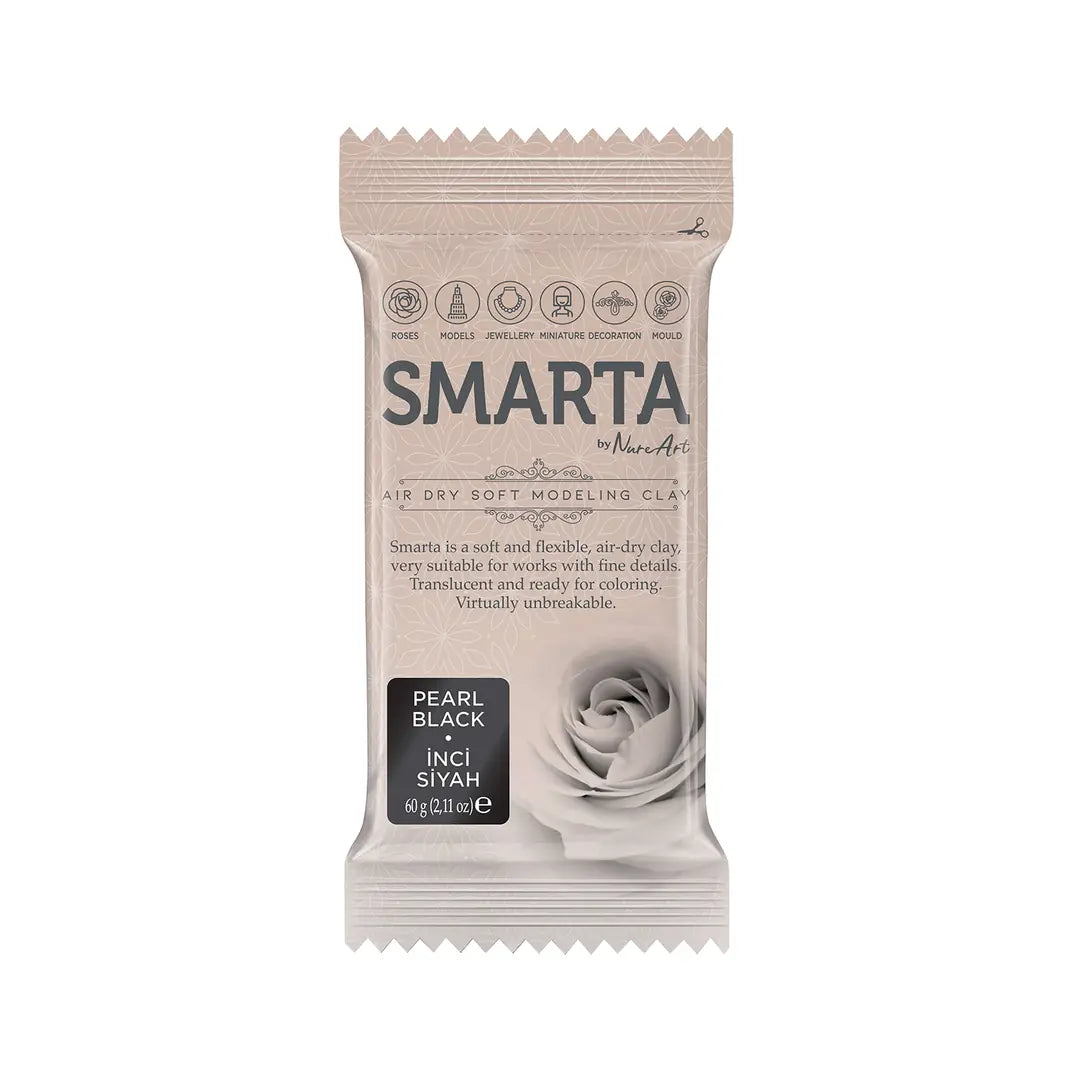 Smarta™ Modelleme Hamuru 60gr - Metalik İnci Siyah