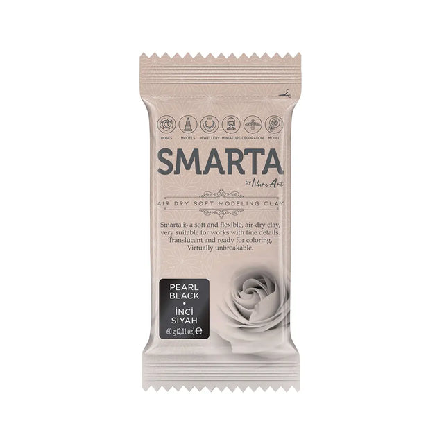 Smarta™ Modelleme Hamuru 60gr - Metalik İnci Siyah