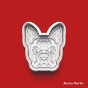 Boston Terrier - Köpek Cinsleri Serisi Kurabiye Kalıbı Damga ve Kesici Set