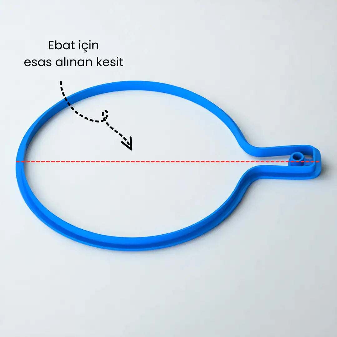 Kesme Tahtası Şablon Kesici 014 - Saplı Klasik Daire