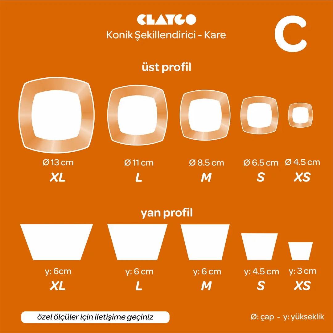 Konik Şekillendirici - Kare Modeli
