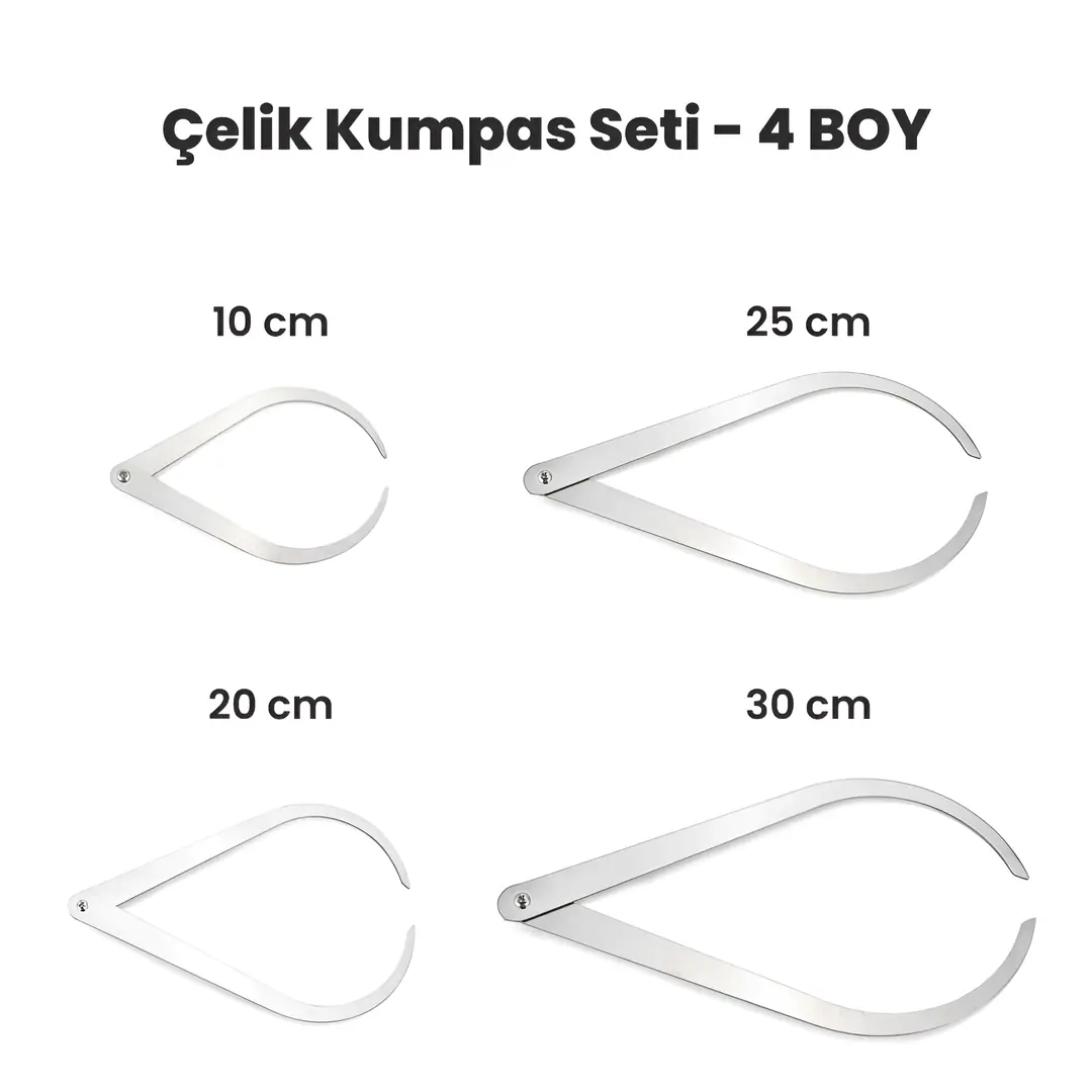 Çelik Kumpas Seti - 4 BOY