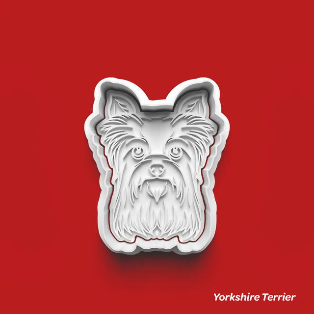 Yorkshire Terrier - Köpek Cinsleri Serisi Kurabiye Kalıbı Damga ve Kesici Set