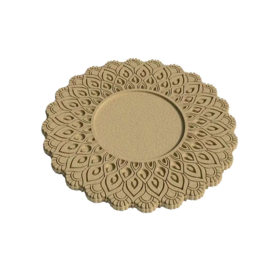 Ayna Kalıbı 001 Mandala Desenli Damga ve Kesici Set