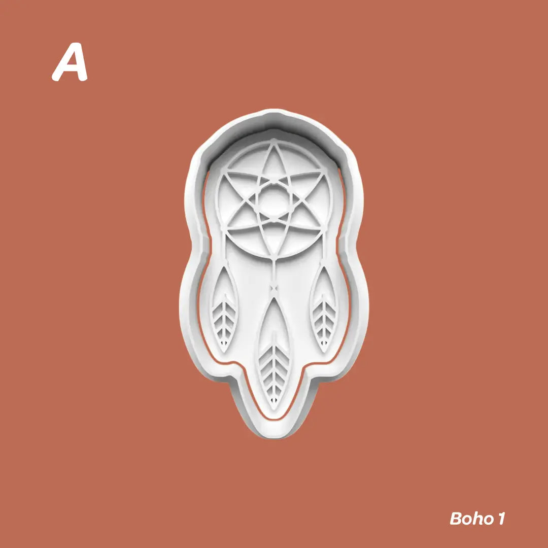 Boho 1 - Kurabiye Kalıbı Damga ve Kesici Set